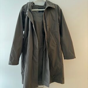 Everlane Green Hooded Coat